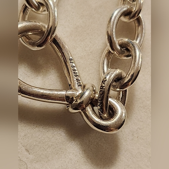Pandora Chunky Infinity Knot Chain Necklace - Picture 11 of 12